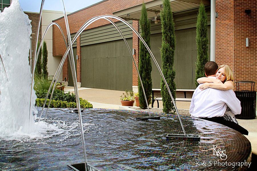 Anthony and Kelly's Engagement Session at Adriatica in McKinney and the Shops of Fairview. Photographs by Dallas Wedding Photographer, K & S Photography