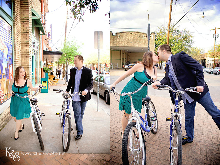 Mark and Jamie's Fun Engagement Session. Photographs by Dallas Wedding Photographers, K & S Photography