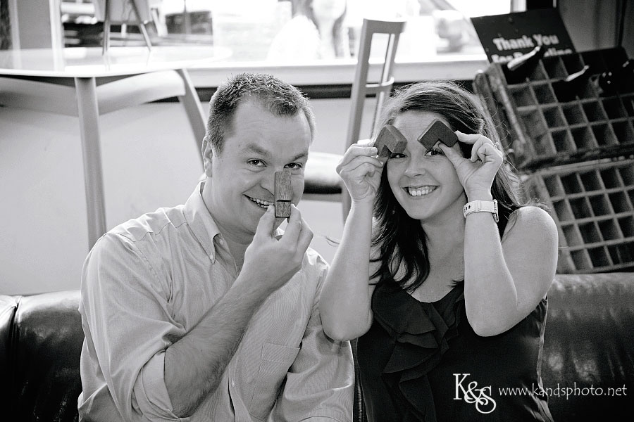 Mark and Jamie's Fun Engagement Session. Photographs by Dallas Wedding Photographers, K & S Photography
