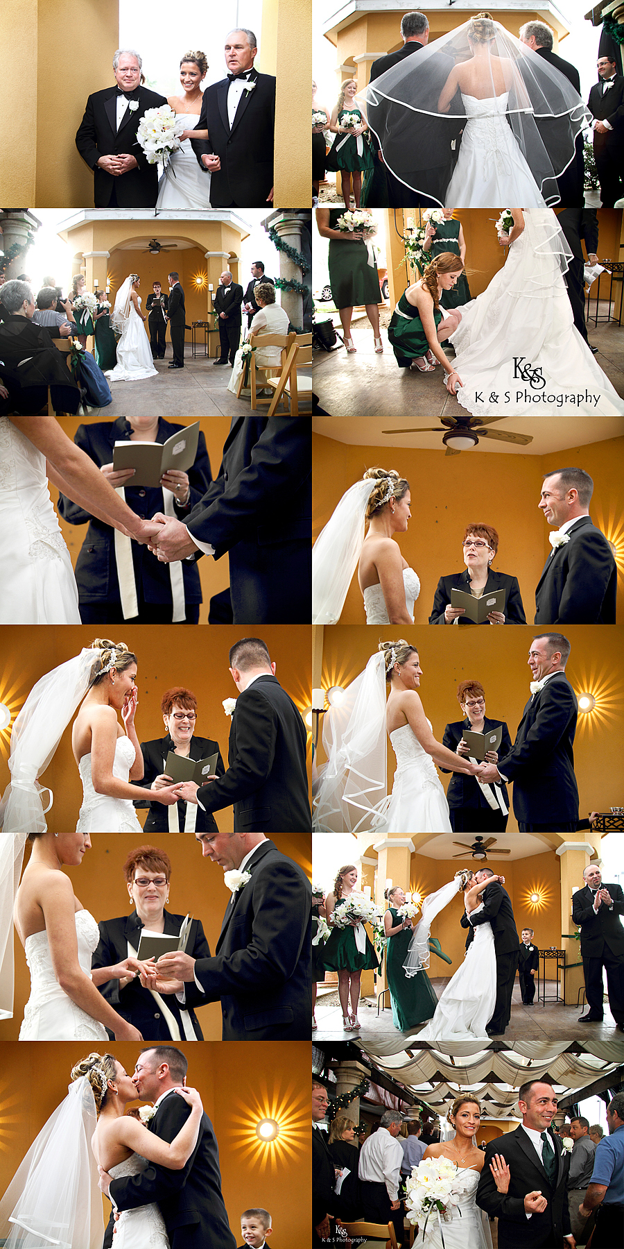 Derek and Sarah's wedding at Ferrari's in Grapevine wedding photos taken by Dallas Wedding Photographer, K & S Photography