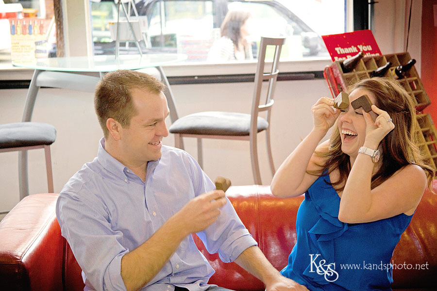 Mark and Jamie's Fun Engagement Session. Photographs by Dallas Wedding Photographers, K & S Photography