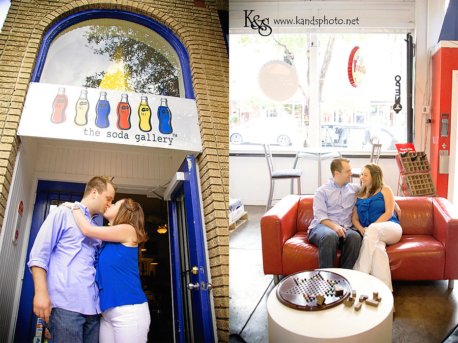 Mark and Jamie's Fun Engagement Session. Photographs by Dallas Wedding Photographers, K & S Photography