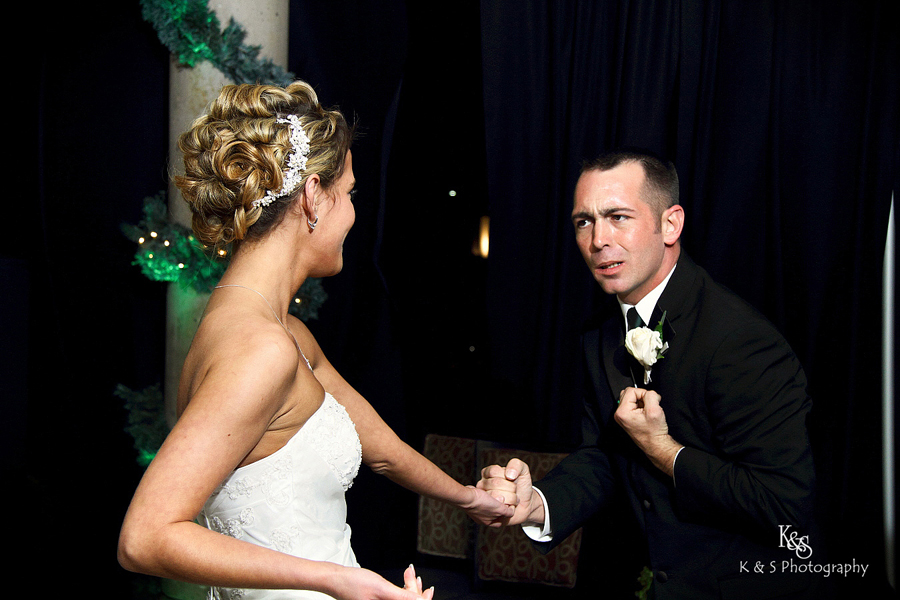 Derek and Sarah's wedding at Ferrari's in Grapevine, photos by Dallas Wedding Photographer, K & S Photography