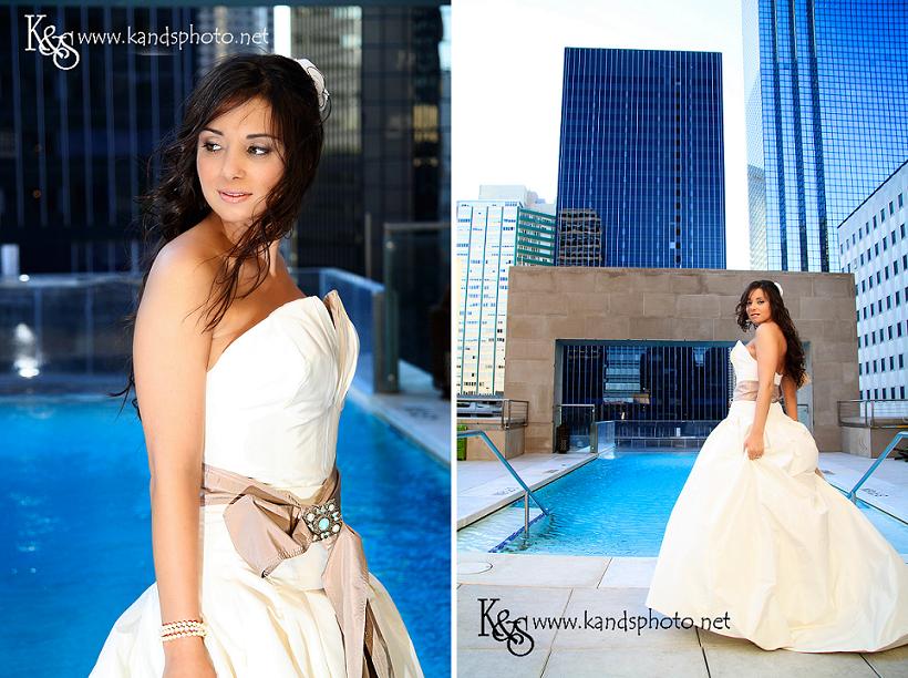Dallas Bridal taken at the Joule Hotel by Dallas Wedding Photographer K & S Photography