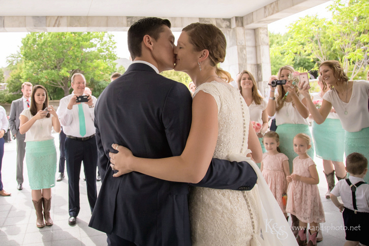 Wedding at Dallas Mormon Temple