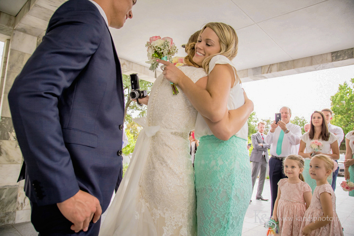 Wedding at Dallas Mormon Temple