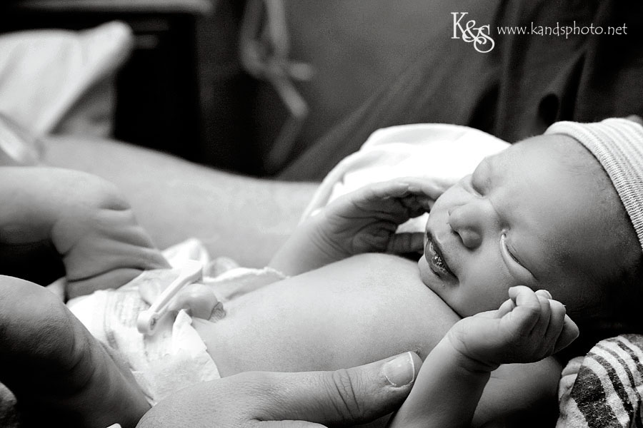 Baby Henry is welcomed into the world. Photographs by Dallas Photographers, K & S Photography
