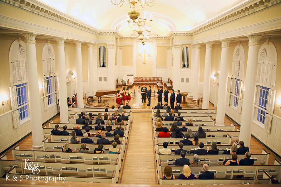 Brian and Kaitlin's Wedding at the Perkins Chapel. Photographs by Dallas Wedding Photographers, K & S Photography