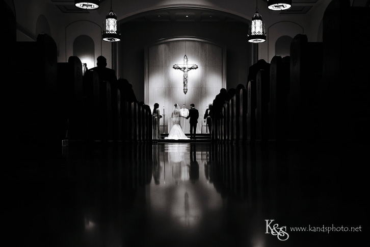 wedding at holy trinity catholic church