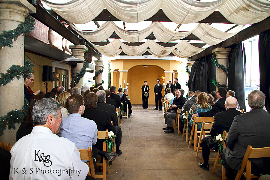 Derek and Sarah's wedding at Ferrari's in Grapevine wedding photos taken by Dallas Wedding Photographer, K & S Photography