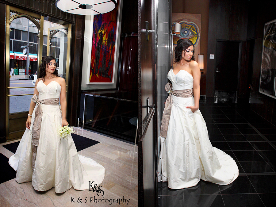Stephanie's Bridal Session at the Joule Hotel in Dallas. Photographs by Dallas Wedding Photographers, K & S Photography