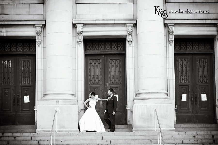 Sergio and Lacey's Wedding Session in Downtown Dallas. Photography by Dallas Wedding Photographers, K & S Photography
