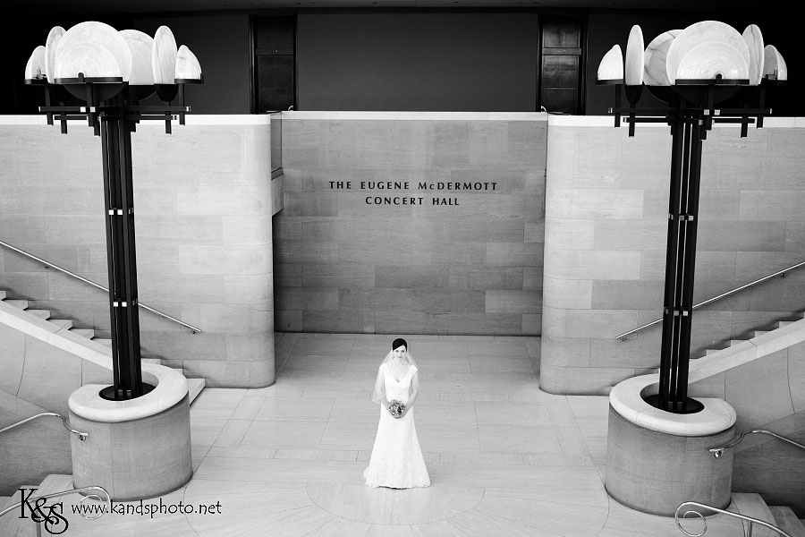 Dallas Wedding Photographers, K & S Photography, photographed Chelsea Dallas' Bridal Session at the Meyerson Sympony Center