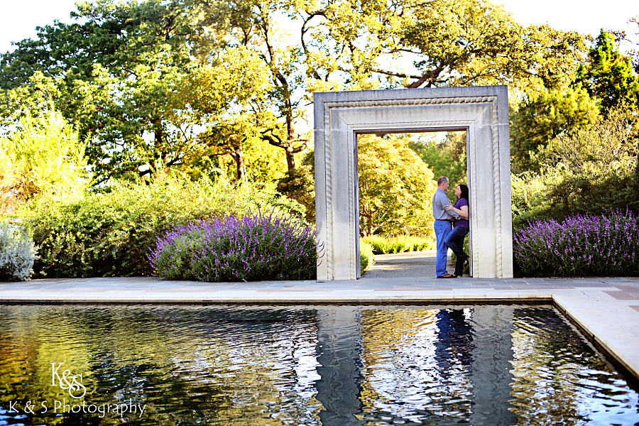 Sneak Peak of Shayne and Christi's Engagement Session at the Dallas Arboretum, taken by Dallas Wedding Photographers, K & S Photography