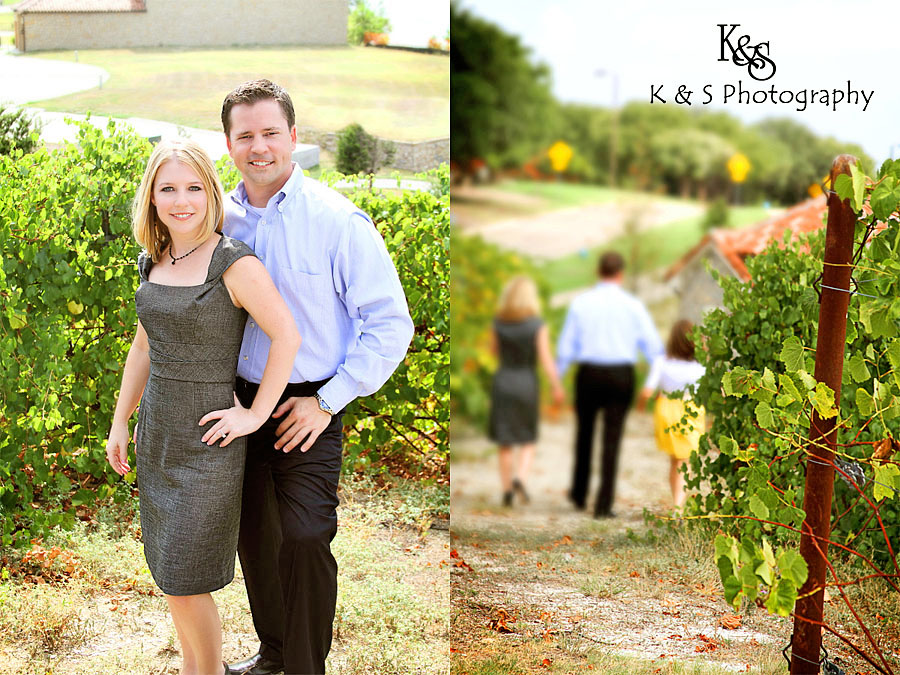 Anthony and Kelly's Engagement Session at Adriatica in McKinney and the Shops of Fairview. Photographs by Dallas Wedding Photographer, K & S Photography