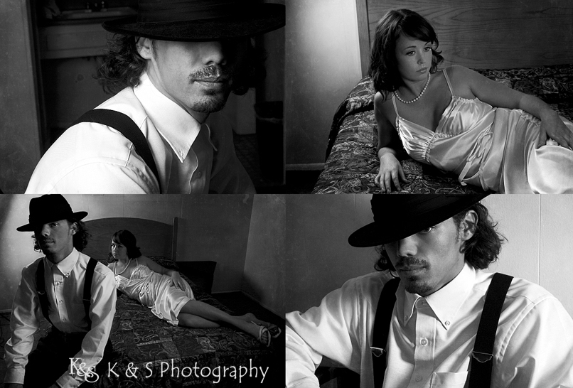 Film Noir Engagement Session by Dallas Wedding Photographer, K & S photography