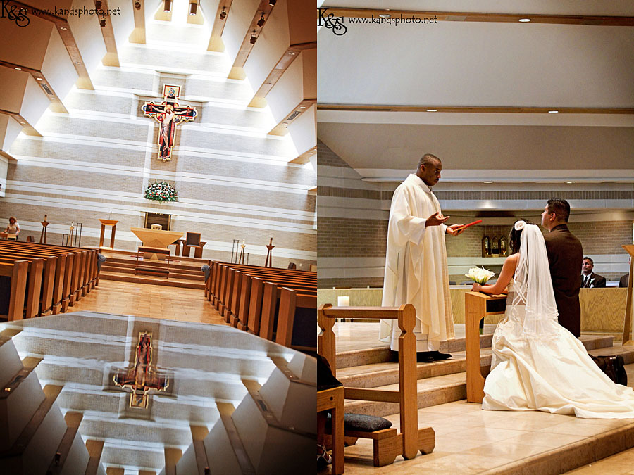 Dallas Wedding Photographers, K and S Photography. Adam and Stephanie - Dallas Wedding at St. Joseph's Catholic Church