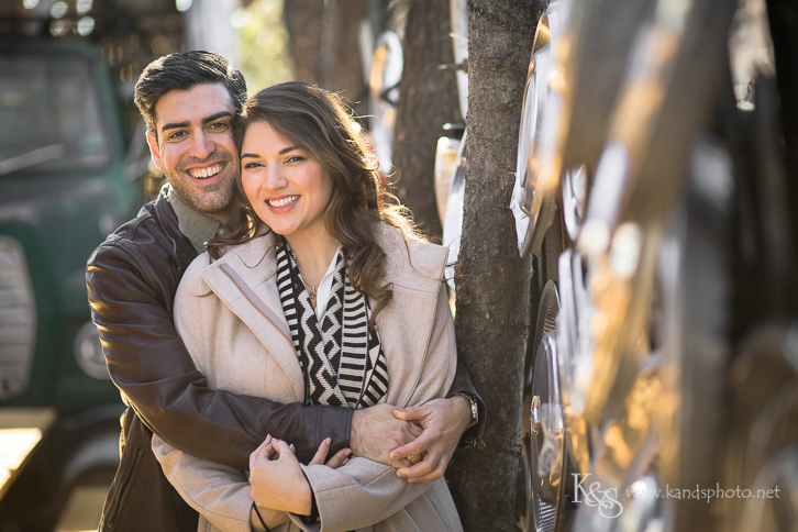 dallas truckyard engagement photograpy