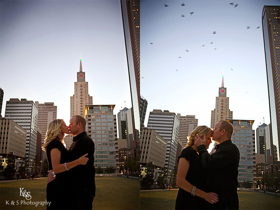 Travis and Kristen - Dallas Engagements. Photographs by Dallas Wedding Photographers, K & S Photography