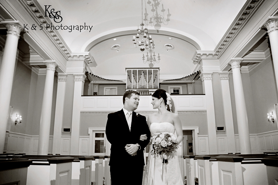 Brian and Kaitlin's Wedding at the Perkins Chapel. Photographs by Dallas Wedding Photographers, K & S Photography