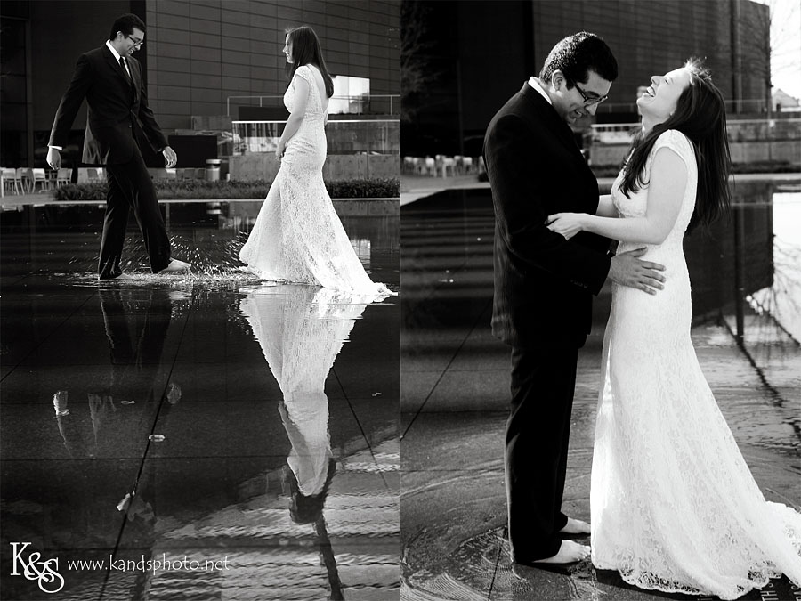 Chris and Chelsea's Downtown Dallas Wedding Session