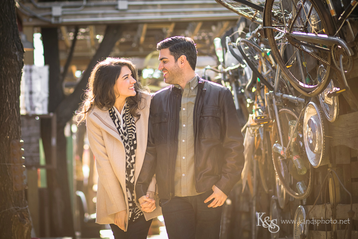 dallas truckyard engagement photograpy