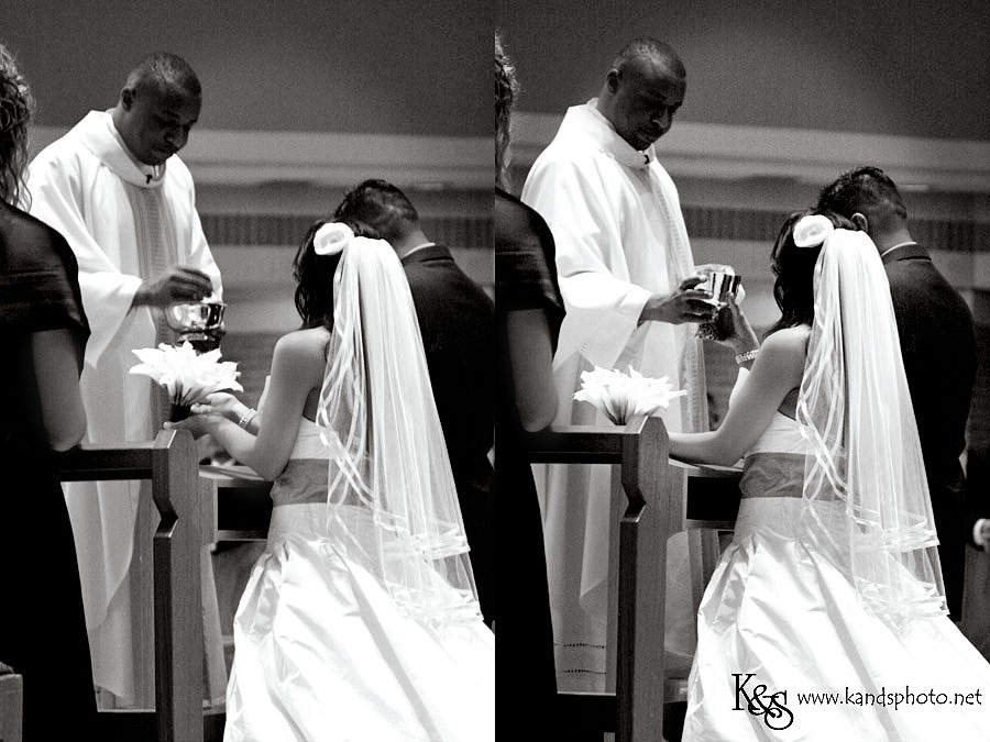 Dallas Wedding Photographers, K and S Photography. Adam and Stephanie - Dallas Wedding at St. Joseph's Catholic Church