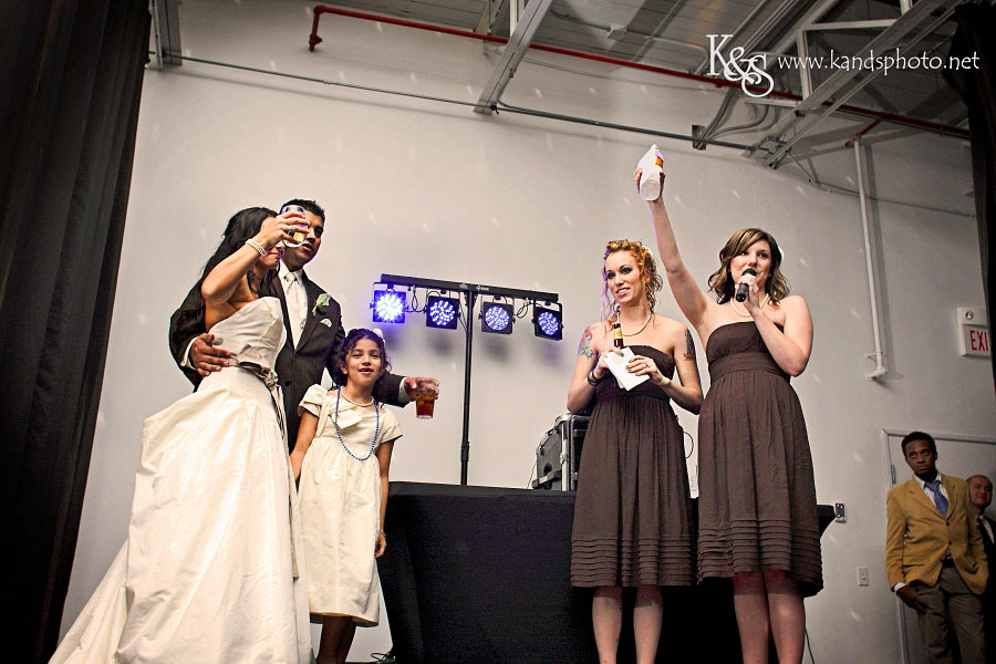 Dallas Wedding Photographers, K and Photography, photographed Adam and Stephanie's Dallas Wedding Reception at Marc Events