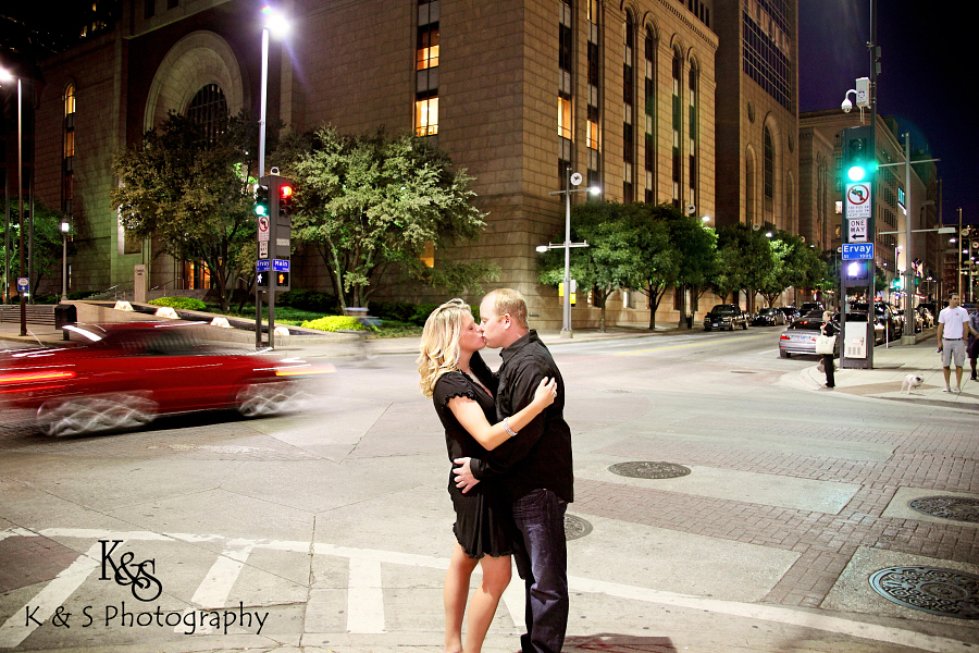 Travis and Kristen - Dallas Engagements. Photographs by Dallas Wedding Photographers, K & S Photography