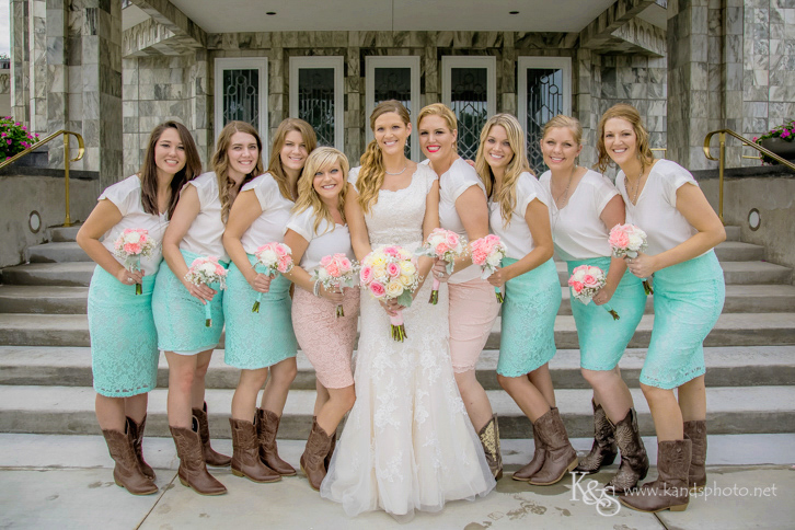 Wedding at Dallas Mormon Temple