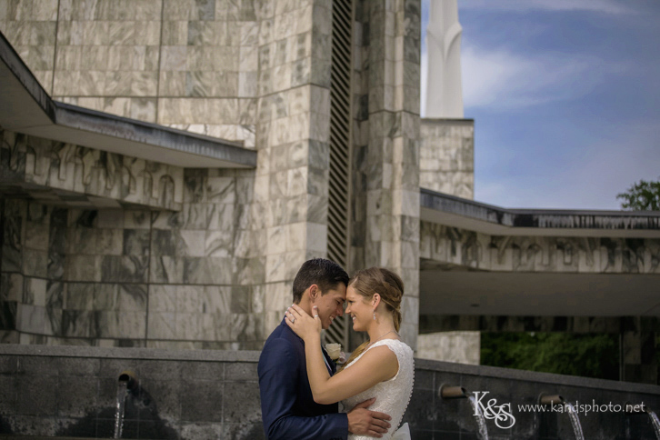 Wedding at Dallas Mormon Temple