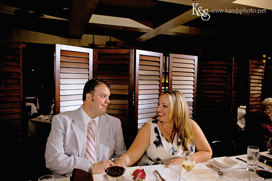 David and Sara's Wedding Rehearsal Dinner at Dakota's in Dallas |  Dallas Wedding Photographer