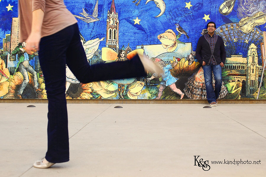 Chris and Chelsea's Downtown Dallas Wedding Session