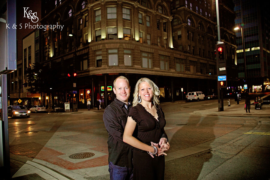 Travis and Kristen - Dallas Engagements. Photographs by Dallas Wedding Photographers, K & S Photography