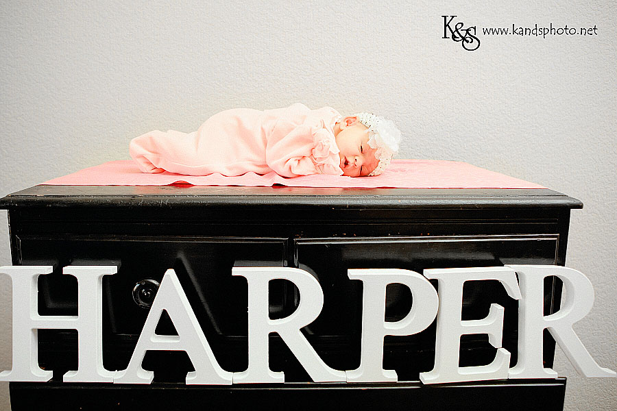 Baby Harper at 1 Week | Dallas Newborn Photographers