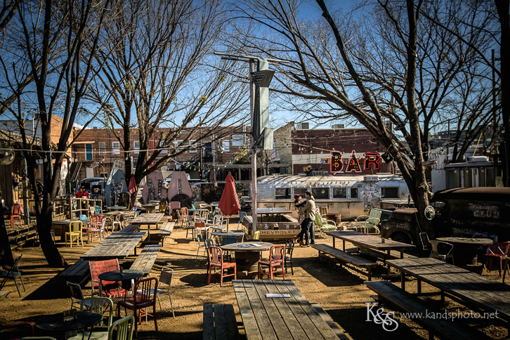dallas truckyard engagement photograpy