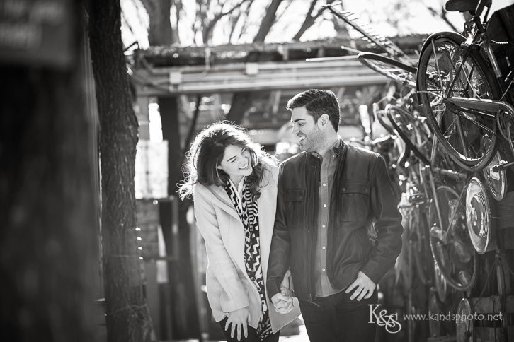 dallas truckyard engagement photograpy