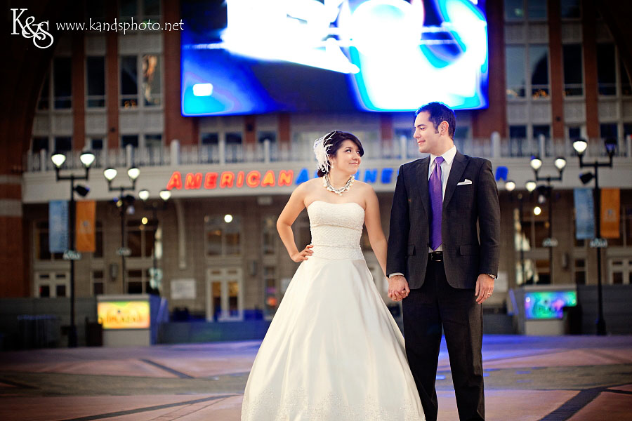 Sergio and Lacey's Wedding Session in Downtown Dallas. Photography by Dallas Wedding Photographers, K & S Photography