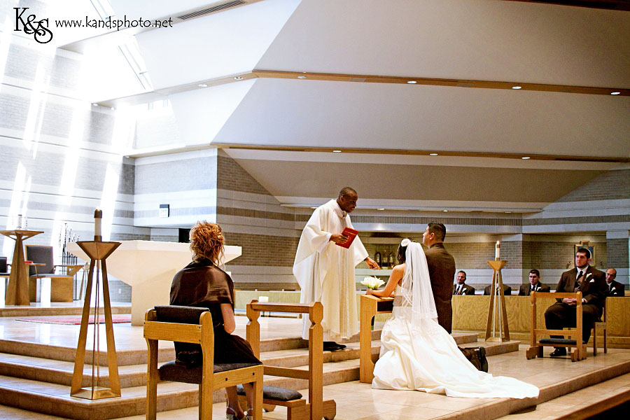 Dallas Wedding Photographers, K and S Photography. Adam and Stephanie - Dallas Wedding at St. Joseph's Catholic Church