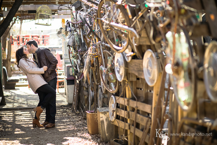 dallas truckyard engagement photograpy