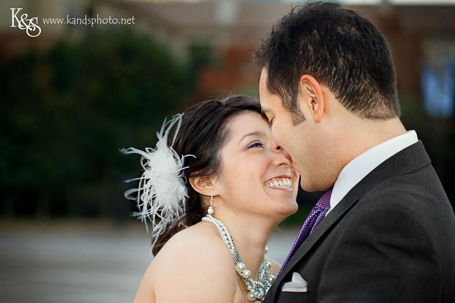 Sergio and Lacey's Wedding Session in Downtown Dallas. Photography by Dallas Wedding Photographers, K & S Photography