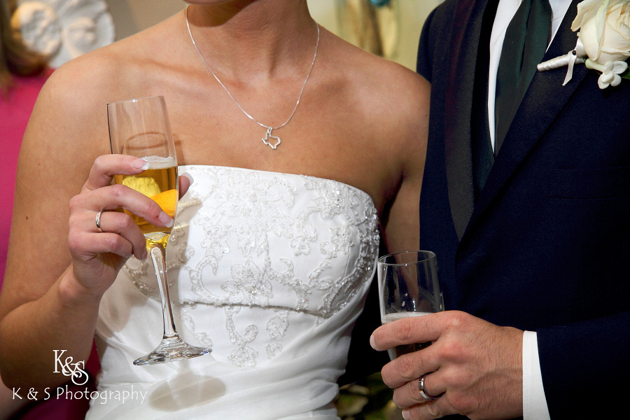 Derek and Sarah's wedding at Ferrari's in Grapevine, photos by Dallas Wedding Photographer, K & S Photography