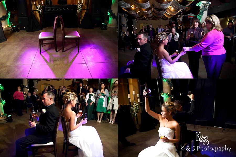 Derek and Sarah's wedding at Ferrari's in Grapevine, photos by Dallas Wedding Photographer, K & S Photography