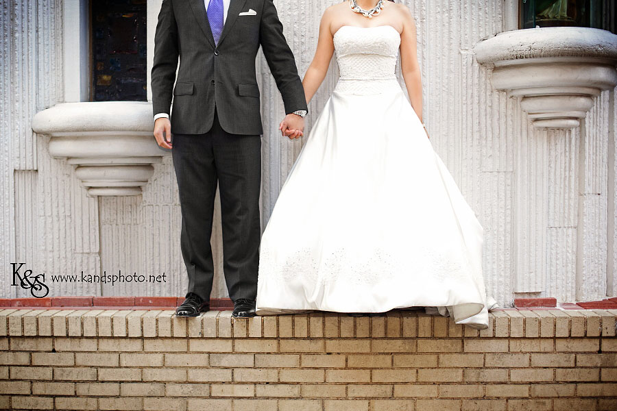 Sergio and Lacey's Wedding Session in Downtown Dallas. Photography by Dallas Wedding Photographers, K & S Photography
