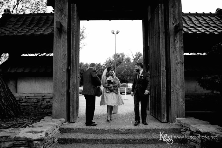 wedding at fort worth japanese garden