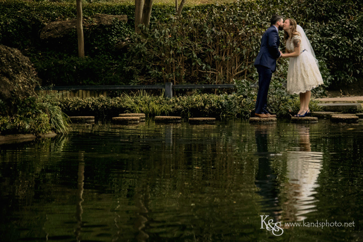 wedding at fort worth japanese garden