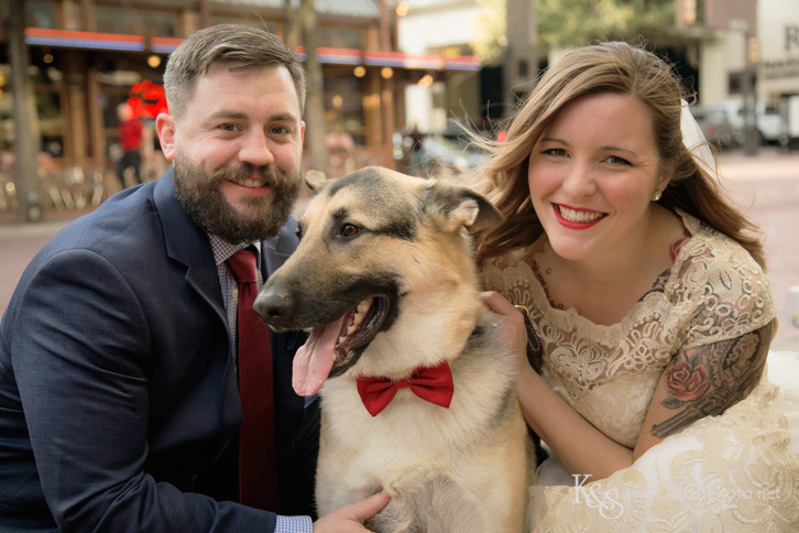 wedding at sundance square fort worth