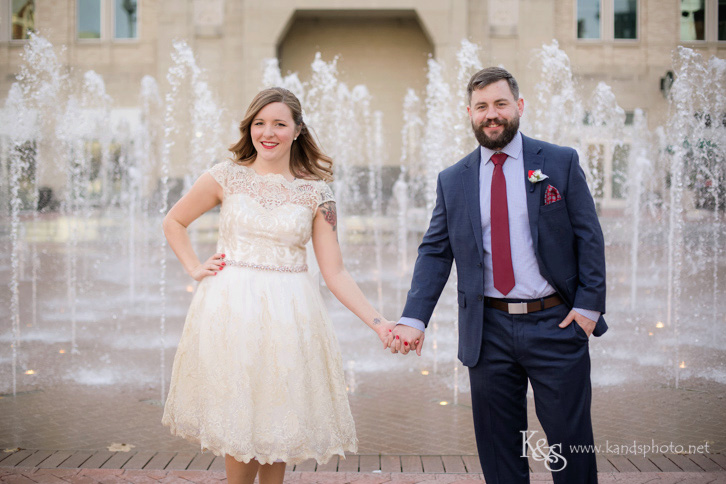 wedding at sundance square fort worth