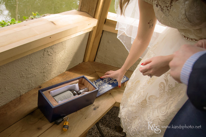 wedding at fort worth japanese garden