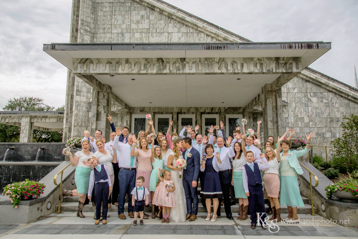 Wedding at Dallas Mormon Temple